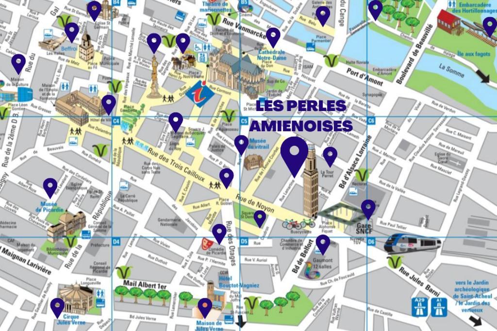 Les Perles Amienoises✩Black Pearl☆Hyper Centre☆ Амиен Екстериор снимка